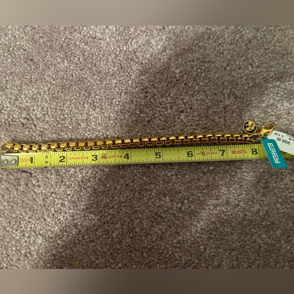 Effy gold block chain bracelet - Picture 2 of 2